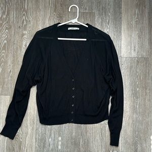 Zara Knitted Black Cardigan - Small